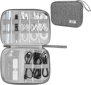 Exclusive Deal on Electronics Accessories Organizer Bag, Travel Cable Organiser Bag, Universal Carry Travel Gadget Bag for USB Cable Drive, SD Card, Charger Hard Disk (Gery) - Amazon Egypt Deals