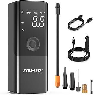 عرض حصري على FOWAWU 150 PSI Portable Air Compressor, Cordless Tyre Inflator for Car Moto Bike Ball, Rechargeable Battery Car Tyre Pump, Dual-screen LED Dispaly, Auto Shut Off - عروض أمازون السعودية