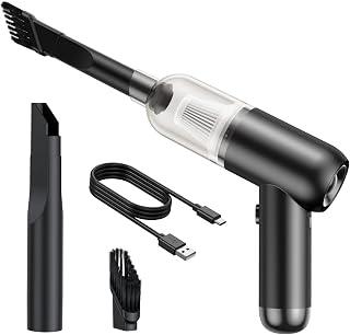 LEMOISTAR Portable Handheld Vacuum Cleaner, Mini Car Vacuum Cleaner Cordless 6000PA Suction, Rechargeable Battery Lightweight Hand Vacuum for Home and Car/Desk Office-Black