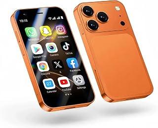 Mini Android Smartphone, Triple Camera, Dual SIM, Orange