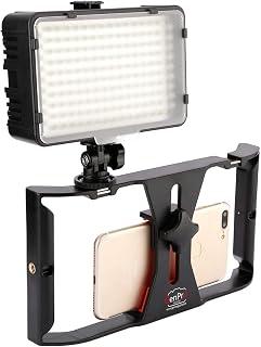 Genpro U Rig Pro Smartphone Video Rig, Filmmaking Vlogging Case, Phone Video Stabilizer Grip Tripod Mount for Videomaker Film-Maker Video-grapher with Cold Shoe Mount for iPhone Samsung and more