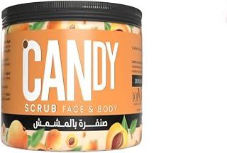 عرض حصري على Candy Face &amp; Body Scrub, Pore Cleanser &amp; Skin Soother, Sulfate &amp; Paraben Free, 250ml (Apricot) - عروض أمازون مصر