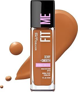 عرض حصري على Maybelline Fit Me Dewy + Smooth Liquid Foundation Makeup, Mocha, 1 Count (Packaging May Vary) - عروض أمازون السعودية