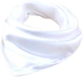 SATIN SILK SKINNY SCARF 50 * 50 CM - WHITE