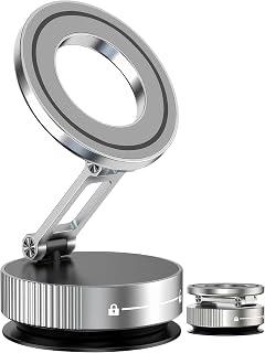 Vacuum Magnetic Phone Holder for Car,Vacuum Suction Phone Mount,Magnetic Car Mount for iPhone, Full Metal Body,Folding Holder for iPhone and Android - Amazon Egypt Deals