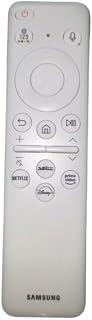 "SMARTEDGE REMOTE CONTROL COMPATIBLE WITH Samsung Smart TVs 4K 8K Original BN59-01432A Solar Powered Smart TV Bluetooth with USB-C Charging 2023 QLED TV- white -Rechargeable Solar Cell Technology