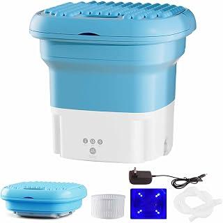 عرض حصري على NALACAL Portable Washing Machine, Small Portable Washing Machine Foldable Small Laundry Machine With Drain Basket For Washing Baby Clothes, Underwear Suitable For Camping, travel, Small Spaces (Blue) - عروض أمازون السعودية