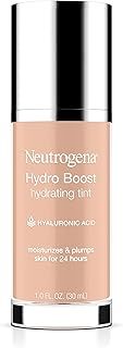 عرض حصري على Neutrogena Hydro Boost Hydrating Tint with Hyaluronic Acid, Lightweight Water Gel Formula, Moisturizing, Oil-Free &amp; Non-Comedogenic Liquid Foundation Makeup, 20 Natural Ivory, 1.0 fl. oz - عروض أمازون السعودية