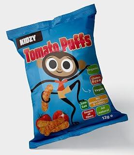 Kidzy Tomato Puffs Organic Chips 12 g, Brown