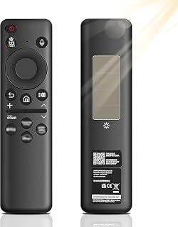 REMOTE CONTROL COMPATIBLE WITH Samsung Smart TVs 4K 8K BN59- Solar Powered Smart TV Bluetooth with USB-C Charging Compatible with 2023 QLED TV Models - Black - with Rechargeable Solar Cell Technology