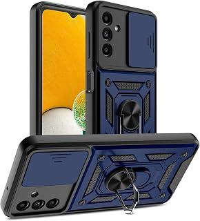 عرض حصري على Compatible With Samsung Galaxy A25 Case Cover with Camera Sliding Cover Built-in 360 Rotating Ring Holder Kickstand Shockproof Cell Phone Case for Samsung galaxy A25/ Samsung A25 5G by Graby (Blue) - عروض أمازون مصر