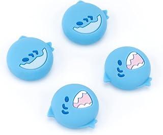 عرض حصري على GeekShare Cute Silicone Thumb Grip Caps, Joystick Cover Compatible with Switch/OLED/Switch Lite,4PCS - Little Shark - عروض أمازون السعودية