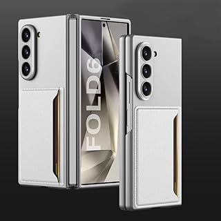Exclusive Deal on for Samsung Galaxy Z Fold 6 Case with Card Holder,Ultra Thin Matte PC Durable Sturdy Protective Phone Cover Case for Galaxy Z Fold 6 2024 (Silver) - Amazon KSA Deals