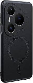 عرض حصري على Case Compatible with Huawei Pura 90 Pro, Camera Lens Protection Bumper Corners Shockproof PU Leather Back Cover Magnetic Phone Case (Black) - عروض أمازون السعودية