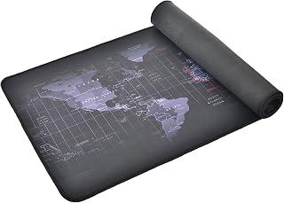 World Map Extended Gaming Mouse Pad, Large Desk Mat with Stitched Edges, Non-Slip Rubber Base, Smooth Surface Keyboard &amp; Mouse Pad for Gaming, Office, Laptop &amp; Desktop, 70 × 30 cm – Multi-Color
