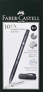 Faber-Castell CX7 Silk Ballpoint Pen 10-Piece Set, 0.7 mm Tip Size, Black