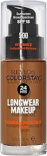 عرض حصري على Revlon ColorStay Liquid Foundation Makeup for Combination/Oily Skin SPF 15, Longwear Medium-Full Coverage with Matte Finish, Walnut (500), 1.0 oz - عروض أمازون السعودية