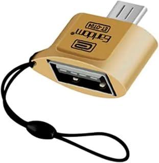 Earldom ET-OT04 USB-A to Micro USB OTG Adapter, Converts USB Port to Micro USB Connector for Android Phones & OTG Devices (Flash Drives, Mouse, Keyboard, Camera, Gamepad, Microphone) – Gold