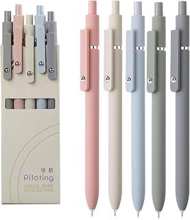 Gel Pens, 0.5mm Premium Gel Roller Pens, Cute Aesthetic Black Ink Pens for Women, Preppy Essentials Smooth Writing Stationary Study Nursing Office School Drawing Supplies