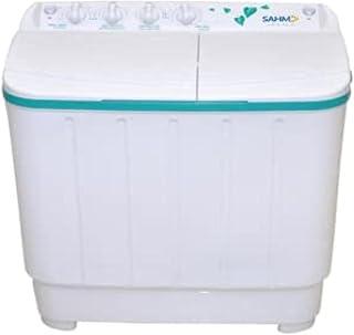 عرض حصري على Sahm 5 kg Twin Tub Semi Automatic Washing Machine with 1350 RPM Spinning Speed | Model No SHM-06TTF with 2 Years Warranty - عروض أمازون السعودية