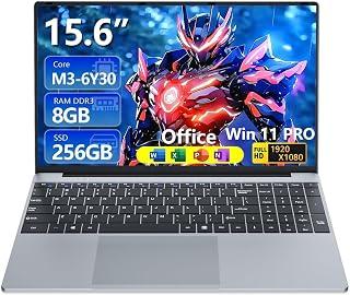 عرض حصري على 15.6 inch Laptop with Core M3-6Y30 Processor Laptop Computer 8GB RAM 256GB SSD, 180°Open Lap Top, FHD 1920*1080, WiFi5, BT4.2, USB3.0, Mini HDMI, Win 11 Pro Laptop for Business Office Student - عروض أمازون السعودية