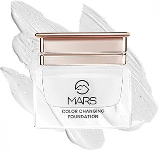 عرض حصري على MARS Color Changing Foundation, Liquid Water Proof Satin Finish, Face Makeup Foundation Suitable For Fair Skin Tone Only, Full coverage, Skin Color Corrector, 20ml (White) - عروض أمازون السعودية