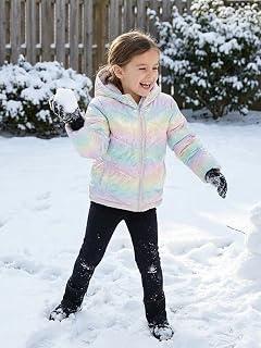 عرض حصري على 5-14 Years Unisex Boys Girls Winter Coat with Pockets - Lightweight Hooded Puffer Jacket - عروض أمازون السعودية