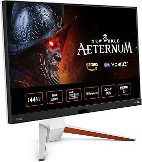 BenQ MOBIUZ EX2710U 4K UHD Gaming Monitor, HDRi, 144Hz, 1ms MPRT, FreeSync Premium Pro, PS5 Compatible, 4K@120Hz, 98% P3 Coverage, 2.1 Speakers, Eye Care, Frameless Design