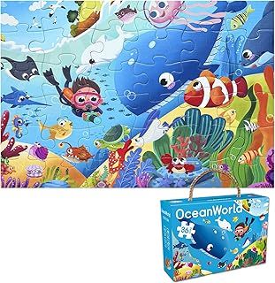 عرض حصري على 36 Pieces Jigsaw Puzzle for Kids Educational Ocean Toy for Children Ages 3-8 Engaging Underwater World Game for Boys and Girls Creative Learning Activity Gift for Early Development - عروض أمازون السعودية