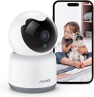 Exclusive Deal on ANNKE 2K Indoor Security Camera Wireless, 360°Pan/Tilt Baby &amp; Pet Monitor Wifi Camera for Home with Two-Way Audio, Night Vision, Smart Human/Sound Motion Detection, Cloud/SD Storage - Amazon KSA Deals