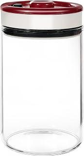 Exclusive Deal on Coffee Canister 1200ml / 40.6 fl oz – Airtight Coffee Bean Container, Vacuum Seal Food Storage Jar for Coffee, Tea, Sugar, and Nuts, Clear Glass Kitchen Canister - Amazon KSA Deals