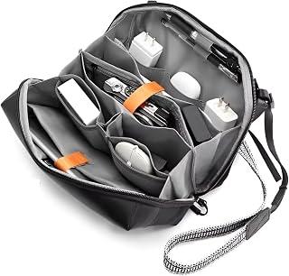 عرض حصري على Joyzzz Electronic Tech Pouch, Waterproof Organizer Storage Bag for Chargers, Cables, Hard Drives with Removable Card Slots, Travel Accessory Case for USB Adapters, Memory Cards, Black - عروض أمازون السعودية