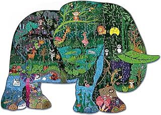 عرض حصري على Andanna Floor Puzzle for Kids, Puzzles for Kids Ages 3-8, Large Jigsaw Puzzles for Kid Ages 3-5, Floor Puzzle Preschool Toys,Animal Lovers Educational Toys Gift (Elephant) - عروض أمازون السعودية