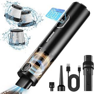 عرض حصري على Handheld Vacuum Cordless, Upbooz Portable Car Vacuum, 14000PA Powerful Suction Vacuum Cleaner with LED Light and Air Duster 2 in 1, Low Noise Rechargeable Mini Hand Held Vacuum for Car Home Pet Office - عروض أمازون السعودية