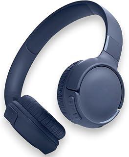 Wireless Headphone J-520 Headset Eerphone,Bluetooth stereo, with External Microphone and Support SD Card Hands-Free Call Voice Aware, Multi-Point Connection, Lightweight and Foldable (Blue)