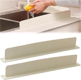 Exclusive Deal on Azonee 2PCS Multifunctional Kitchen Silicone Sink Faucet Splash Guard, Silicone Sink Retaining Plate, Full Suction Cup Base Fixing Plate to Prevent Splashing, Kitchen Accessories For Home - Amazon KSA Deals