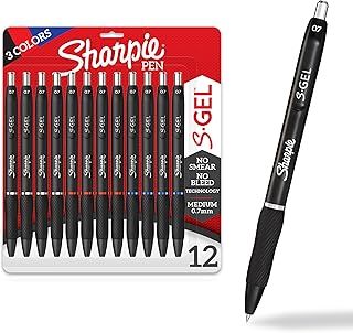 عرض حصري على Sharpie S-Gel, Gel Pens, Writing Pens, Drawing Pens, Coloring Pens, Gel Pens For Journaling, Medium Point Pens(0.7Mm), Assorted Colors, 12 Count - عروض أمازون السعودية