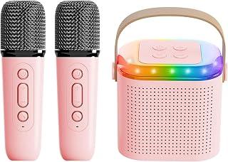 عرض حصري على Karaoke Machine for Kids,Portable Bluetooth Speaker with Wireless Microphone, karaoke speaker with microphone，Music Player for 4, 5, 6, 7, 8, 9, 10 +Year Old Girls Boys Toy(Pink) - عروض أمازون السعودية