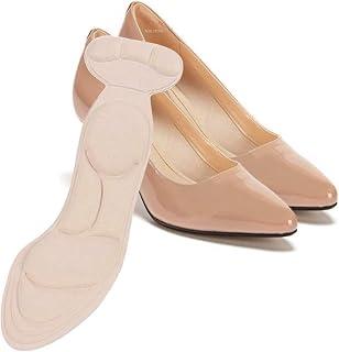 High Heel Insoles for Women Beige Color Non-Slip Foot Support Heel Cushion Comfortable for Daily Use 2pcs