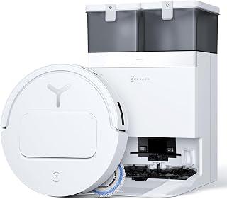 ECOVACS T50 Pro Omni Robot Vacuum Cleaner with Station, 15000Pa, Extendable Side Brush and Mop, Automatic Addition Cleaning Solution, Wash in Hot Water 75°C, Ultra-Thin 81mm, White - Amazon Egypt Deals