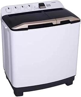 عرض حصري على Toshiba 8 kg Twin Tub Washing Machine with Knob Control | Model No VH-L90WBB(WW) with 2 Years Warranty - عروض أمازون السعودية