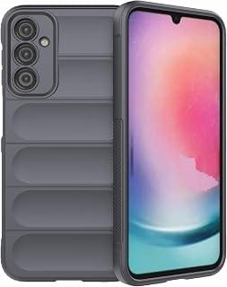 Exclusive Deal on compatible with Samsung Galaxy A24 global Magic Shield TPU + Silicone Shockproof Phone Case For Samsung Galaxy A24 (dark gray) - Amazon Egypt Deals