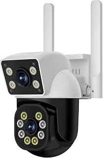 Exclusive Deal on ONNO Dual-Lens Security Camera, 3MP+3MP Two-View PTZ WiFi Camera, 355° Pan 110° Tilt, 26ft IR Night Vision, Motion Detection Alerts, Two-Way Audio, SD/Cloud Storage, Indoor Outdoor Home Surveillance - Amazon KSA Deals