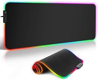 Exclusive Deal on RGB Gaming Mouse Pad 90x40cm, Rubber Speed Surface Mouse Pad with LED Lighting Edge, Compatible with All Mouse Sensors, Non-Slip Large Gaming Desk Mat – Black - Amazon Egypt Deals