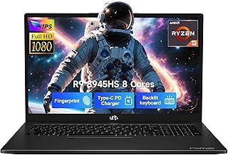 عرض حصري على NIMO 17.3 Gaming-Laptop Ryzen 9 8945HS (>i9-13900H) 32GB RAM, 1TB SSD, Radeon 780M Graphics, PD 100W Type-C 4.0, AI&amp;VR Ready Copilot+PC, Backlit KB Fingerprint Unlock, Gaming Student Office - عروض أمازون السعودية