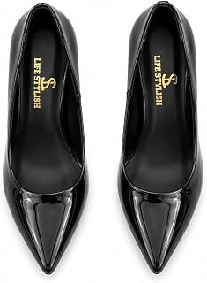 Shoes Heels Leather Glossy Unique GZ-906