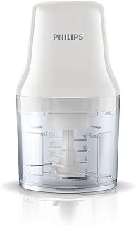 Philips Chopper - 450W, 0.7L Plastic Bowl, 2 Blades, White - HR1393/01