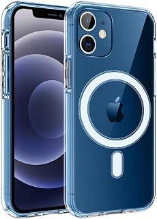 Exclusive Deal on Magnetic Clear Phone Case Compatible with Magsafe Charger for iPhone Series (Iphone 12/12 Pro) Ultra Slim Shockproof Protective Phone Cover for iPhone Series (Iphone 12/12 Pro) - Amazon Egypt Deals