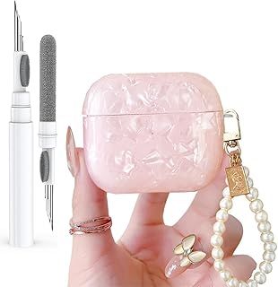 عرض حصري على Compatible with AirPods 3rd Generation Case with Cleaner kit,Cute Glitter Shockproof Shell Pattern Airpods 3rd Generation Cover Protective Skin Girl Women with for Apple iPod 3rd Gen (A) - عروض أمازون السعودية