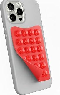 Silicone Sticky Phone Holder for iPhone and Android Phone Accessories Fidget Toy Hands Free Phone Holder for Shower, Watching Videos, TikTok (Coral Red/Coral Red(Orange)) - Amazon Egypt Deals